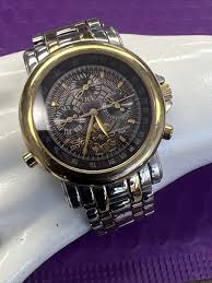 ❤️ INVICTA Lunar Silver & Gold tone Dress Watch w ...