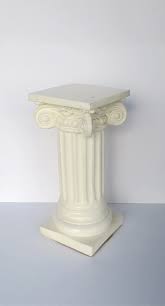 Column Pillar Pedestal in the Grecian Ionic Neoclassical Style | Chairish