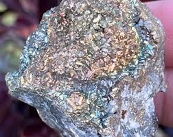 Rainbow Iridescent Goethite Specimen: Galena and Quartz ...