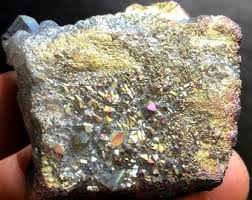 Rainbow Titanium Coated Crystal Cluster: Color-changing ...