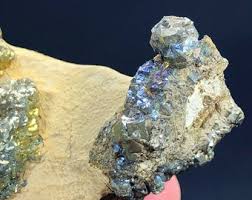Natural Golden Color Pyrite Crytsal on Limonite, Raw Mineral ...