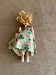 Vintage Doll dress Sleep Eyes shamrock Ireland PMA Gown MCM ...