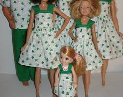 Handmade 11.5" Fashion Doll and Sisters - White and Green ...