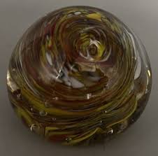 Vintage Hand Blown Abstract Art Glass Paperweight 2.5" H | eBay