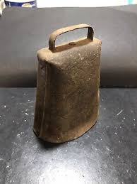 VTG COW BELL FOLDED RIVETED HAND WROUGHT IRON ...