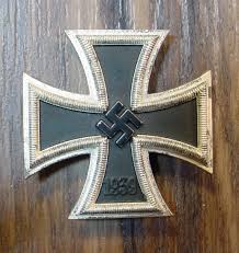 SOLD - REPRODUCTION WWII GERMAN FIRST CLASS IRON CROSS, Item #3618