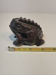 Wooden Vintage Croaking Frog Guiro Instrument | eBay