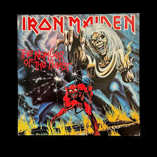 Vintage 80s Iron Maiden 'number of the Beast' Promo Poster ...