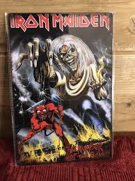 Iron Maiden Number Of The Beast Metal Sign Tin Poster Tacker ...