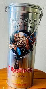 OFFICIAL IRON MAIDEN TROOPER COLLECTORS PINT GLASS & BEER ...
