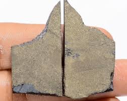 Buy Pyrite Gemstone Slice: 83 Ct, 35x18-36x19 Mm, Jewelry Making (2 Pcs) Online in India - Etsy
