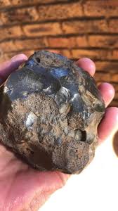 What is the identification of the strange rock found at home?