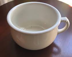 Antique Ironstone Chamber Pot W.S. George White Granite - Etsy