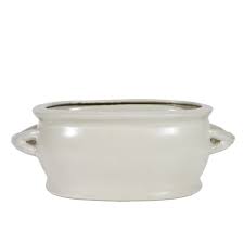 White Porcelain Foot Bath Planter | eBay