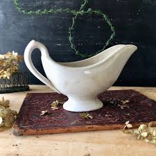 Antique Ironstone Farmhouse Gravy Boat (c.1800s) – Rush Creek Vintage