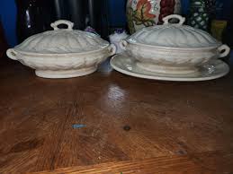 Antique Ironstone Tureen Covered Dish Wheat PatternWith Tray | eBay