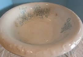 Vintage blue Floral Large Wash Water Basin Serving Display Bowl Homer Laughlin | eBay
