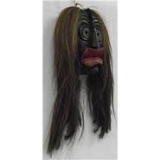 Oneida False Face Iroquois Mask by Chrisjohn 1921-1999