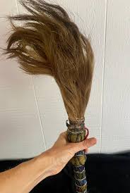 RARE African Antique Hand Beaded Horsetail Hair Fly Whisk ...