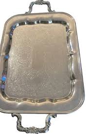 Vintage Ornate Large Tray, National Silver Company, Perma ...