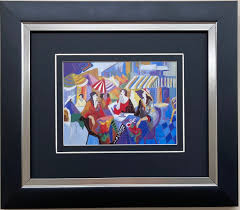 Patricia Govezensky "il Patio" Custom Framed Women Post-impressionism New Art - Etsy