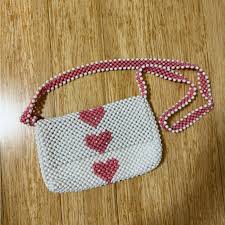 Bags | Isaac Mizrahi Beaded Heart Purse Barbiecore | Poshmark