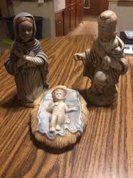 Vintage EUR-O-CON MOLD Ceramic Nativity Set With Mary ...