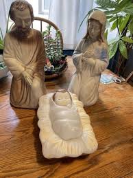 Vintage Blow Mold Christmas Nativity | eBay