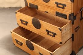 Antique Japanese Kasane Isho Kimono Tansu 2 Section (22J ...