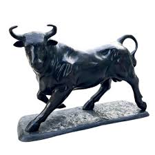 Bronze Bull Statue, Bull Sculpture, Garden Sculpture, Bull ...
