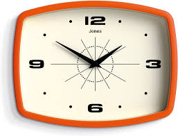 JONES CLOCKS® Movie Retro Wall Clock - Square Clock ...