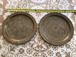 ANTIQUE BRONZE ART PLATES (DIAMETER IS 12 3/4") LOT OF 2 | eBay