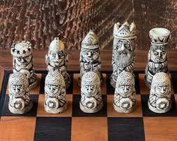 Antiqued Hand-cast Resin Chess Set (medium Sized) - Etsy
