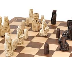 The Official Isle Of Lewis Walnut and Maple Chess Set - Now ...