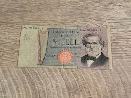 ITALY 1000 LIRE VERDI Ticket (8/1) | eBay