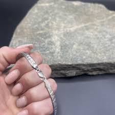 Stunning Sterling Silver 925 Bracelet Beautiful Small Thin ...