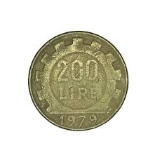 1979 Italy 200 Lire Foreign Coin #0649 - Beautiful Design ...