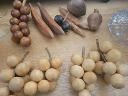 Vintage Wooden Fruit, 1970s, Different Wood, Unique Decor ...