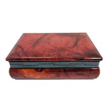 Italian Brown Alabaster Marble Jewelry or Desk Box 5.25" X 4 ...