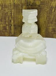 Vintage Hawaiian Tiki Onyx Carved Stone Art Figural ...