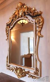 L62068EC: French Louis XIV Style Wood Carved Paint Decorated Mirror - Etsy