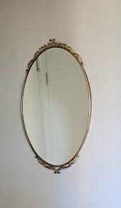 Italian Brass Mirror with the Filigree on Top and Bottom For ...