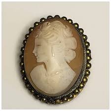 Vintage Cameo Pin/Brooch. For Sale at Ruby Lane