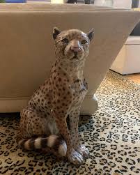 My cheeta friend misses Gardiner….. but she's happy in her new home and she's stylish as ever…… so excited about Fall fashions!