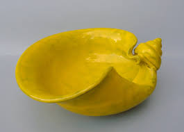 Italian Ceramic Shell Bowl, Italica Ars Pottery Shell ...