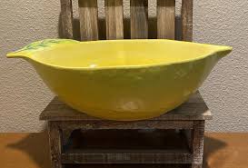 Farmhouse Lemon Serving Bowl, Melamine Lemon Shaped Serving ...