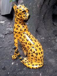 Cheetah Leopard "sitting" Original Kamba Table Art Kenya ...