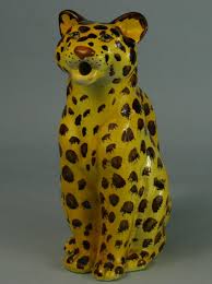 Cheetah Glazed Ceramic Hand Painted Pitcher Italy 1975 For ...