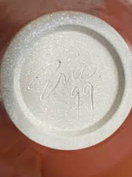 Floral Sculpted Art Studio Pottery Bowl Signed - Etsy