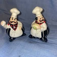 Italian Chef Salt and Pepper Shakers American Atelier at ...